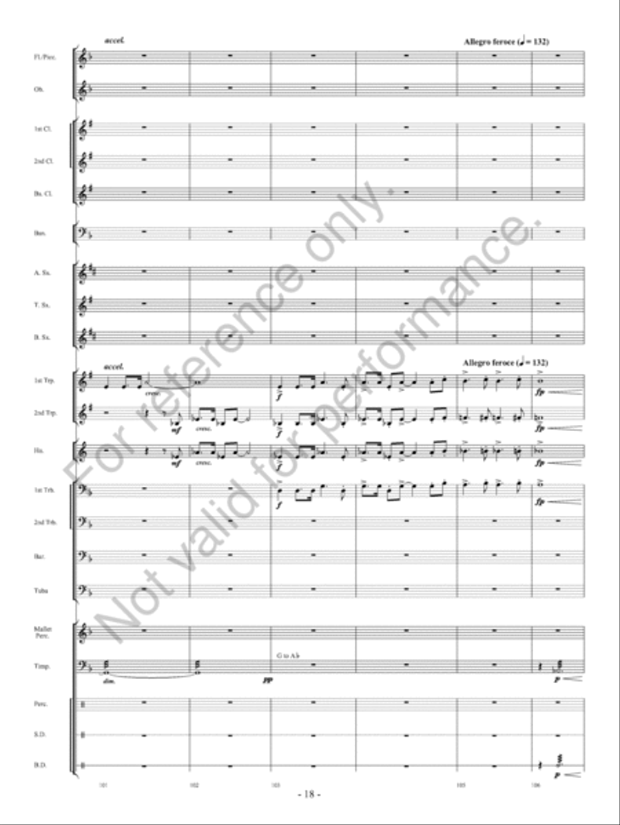 Fate of the Gods Fate of the Gods Concert Band scores gallery preview page 19