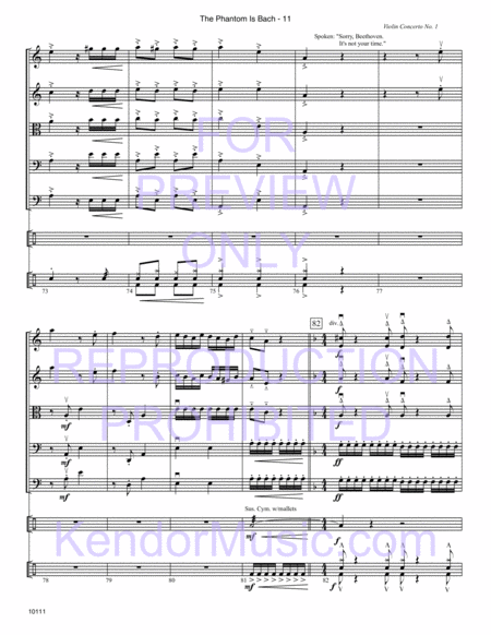 Phantom Is Bach, The (Full Score)