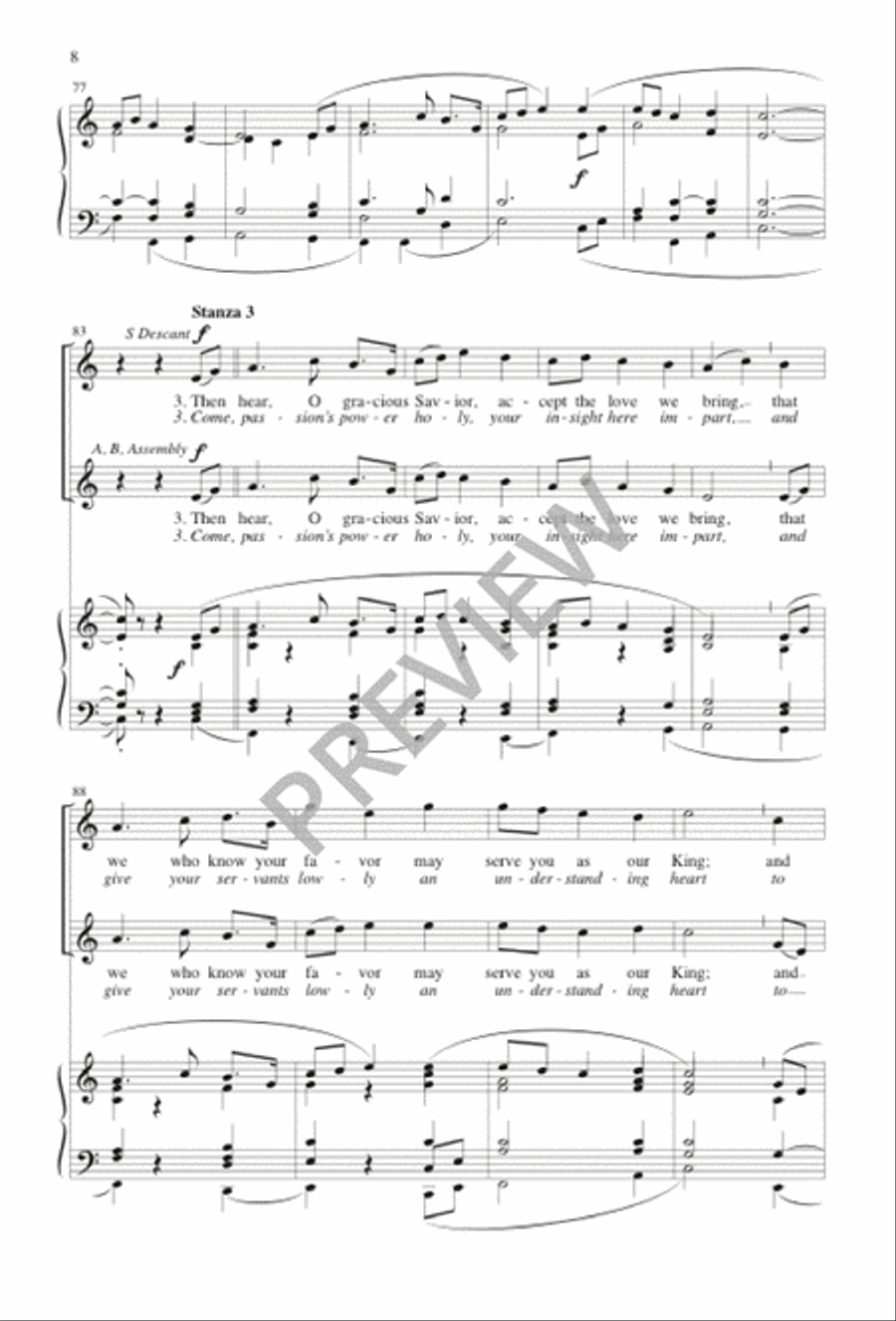 O God beyond All Praising / O Spirit All-Embracing O God beyond All Praising / O Spirit All-Embracing 3-Part scores gallery preview page 9