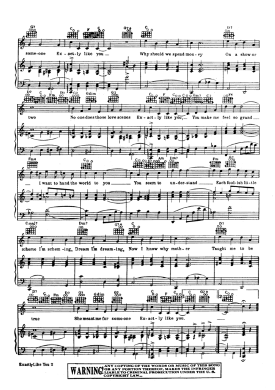 Exactly Like You Voice scores gallery preview page 3