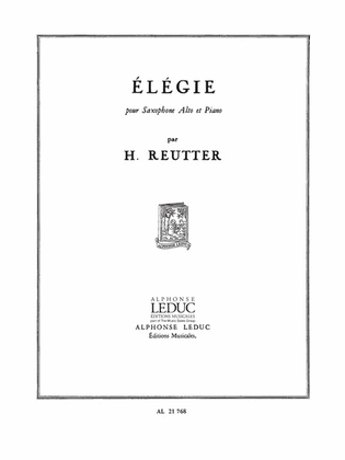 Elegie (saxophone-alto & Piano)