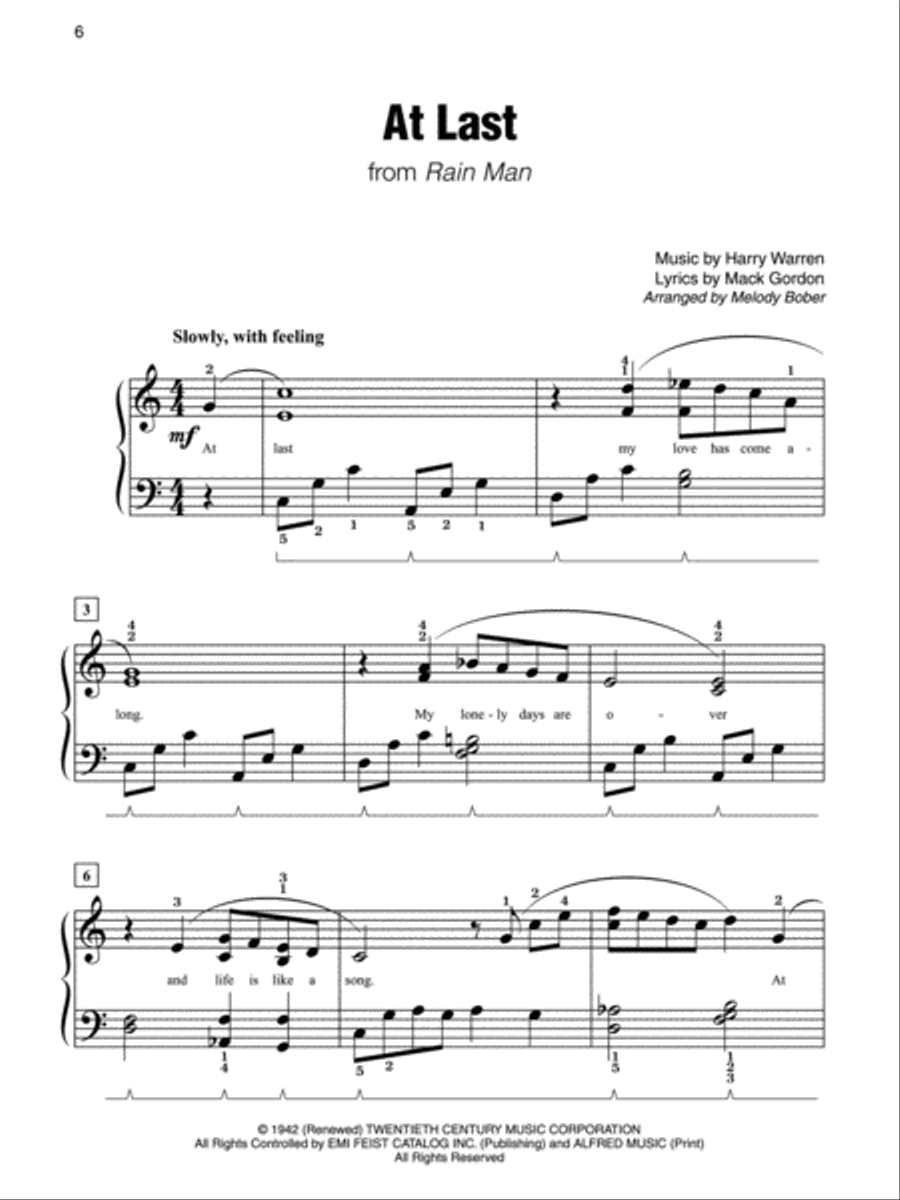 Simply Love Themes Easy Piano scores gallery preview page 3