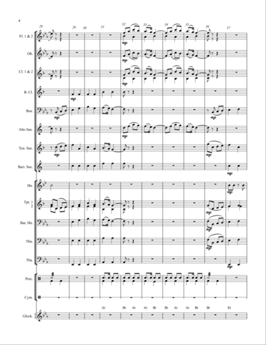 Powerline March Concert Band scores gallery preview page 4