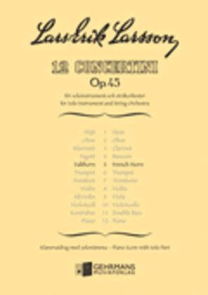 Book cover for Concertino for valthorn nr 5 - Klaverutdrag/Solostamma
