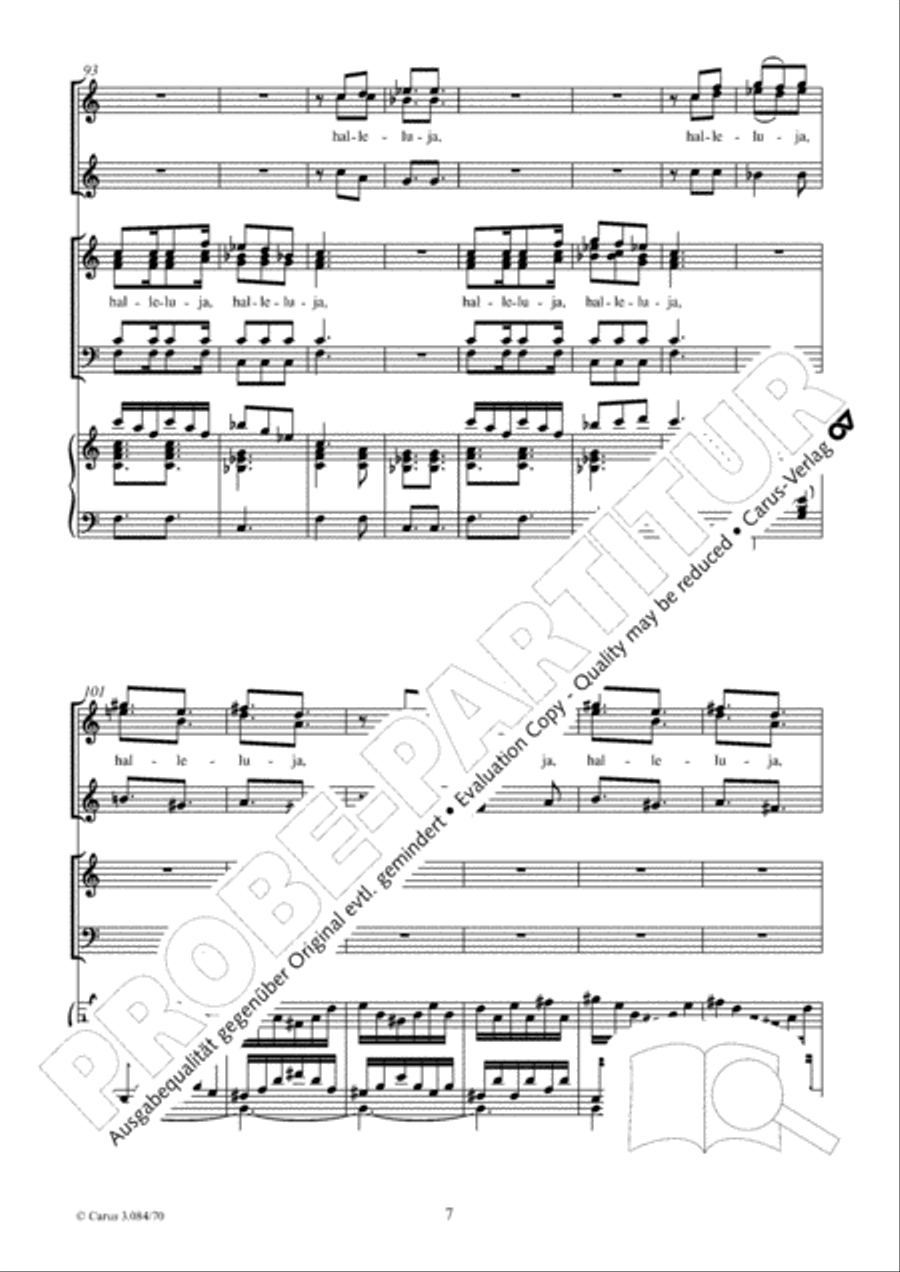 Halleluja (Jesus erschliesst uns die Schrift) SSA scores gallery preview page 8