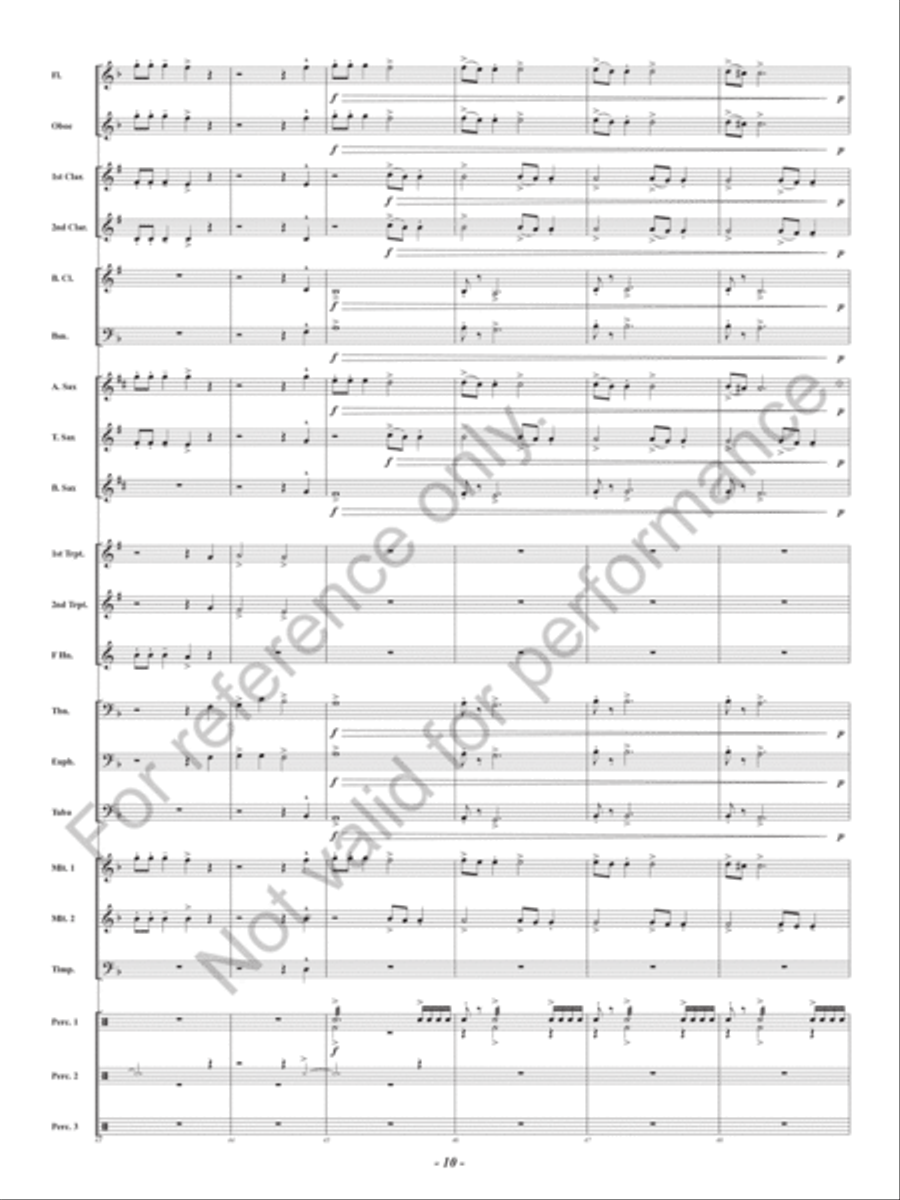 Dragonflight at Dawn Concert Band scores gallery preview page 11