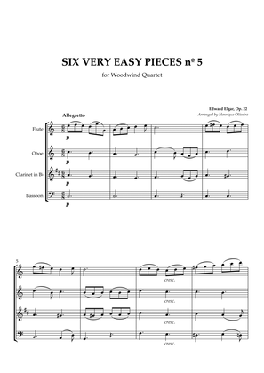 Six Very Easy Pieces nº 5 (Allegretto) - For Woodwind Quartet