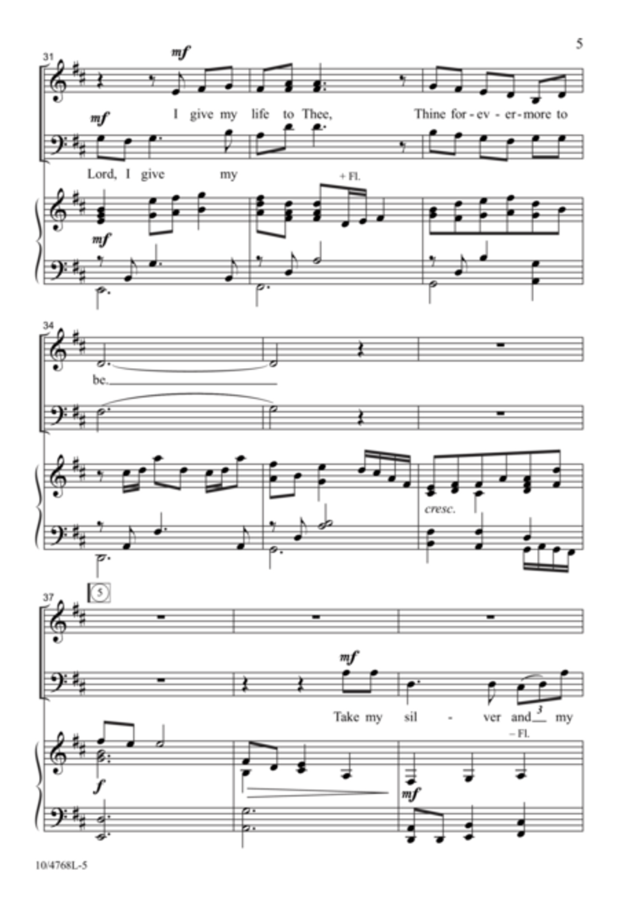 Take My Life and Walk With Me 3-Part scores gallery preview page 5