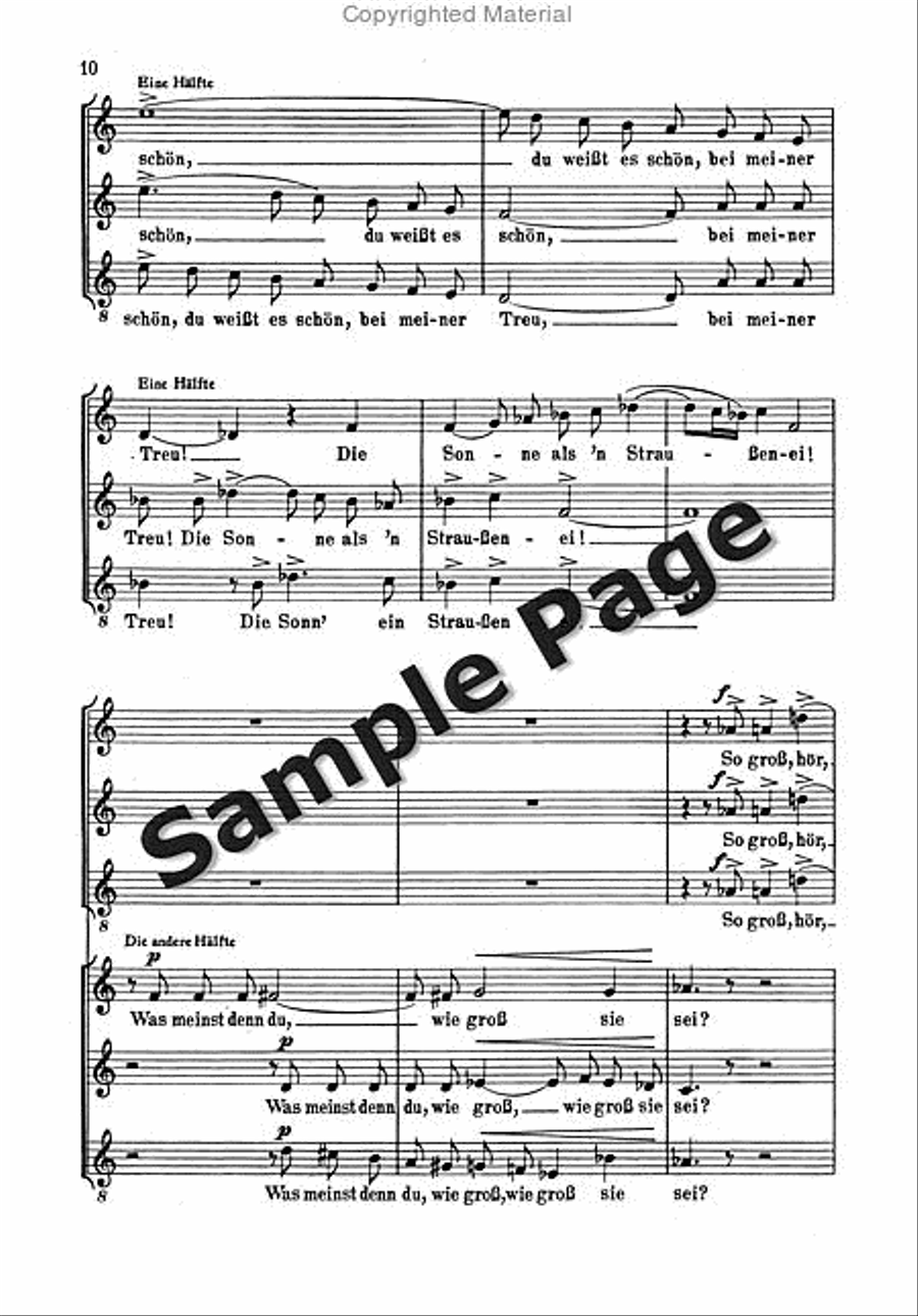 Lieder F Singkreise Op. 43/2 Mixed Choir scores gallery preview page 11