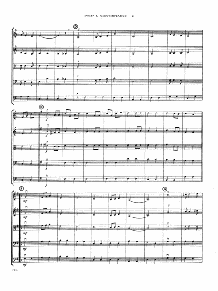 Pomp And Circumstance - Full Score