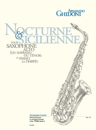 Book cover for Nocturne & Sicilienne (fin Cycle 2) Saxophone Alto Ou Soprano Ou Tenor