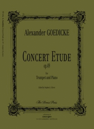 Book cover for Goedicke - Concert Etude Op 49 Trumpet/Piano