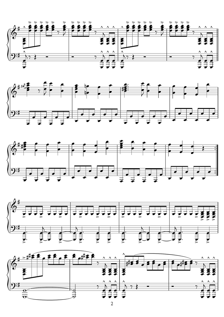 Nut Rocker Piano Solo scores gallery preview page 2