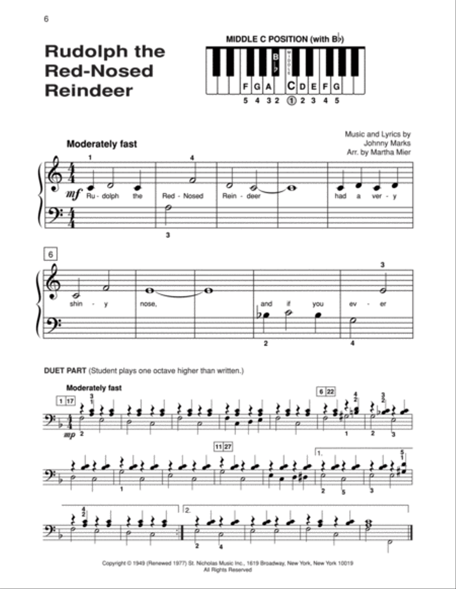Alfred's Basic Piano Course Top Hits! Christmas Complete, Book 1 Piano Method scores gallery preview page 3