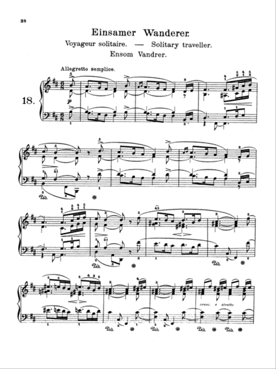 Grieg: Lyric Pieces, Op. 43 Piano Solo scores gallery preview page 1