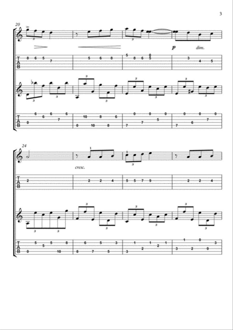 Triste by Aguirre Guitar duet image number null