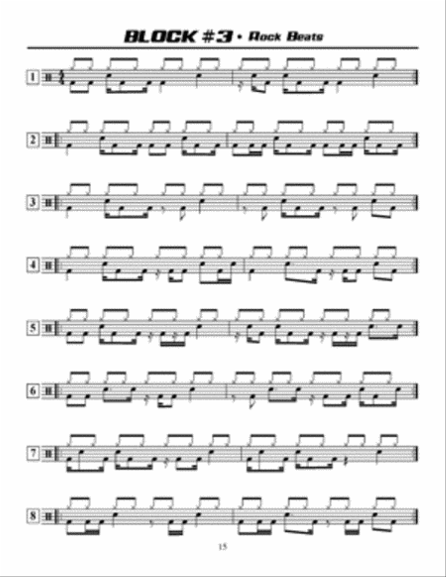 Block Rockin' Beats Block Rockin' Beats Drum Set scores gallery preview page 3
