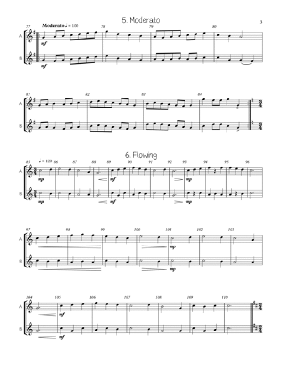 Adaptable Duets for the Young Band Musician Volume One - Eb Transposition Concert Band scores gallery preview page 3