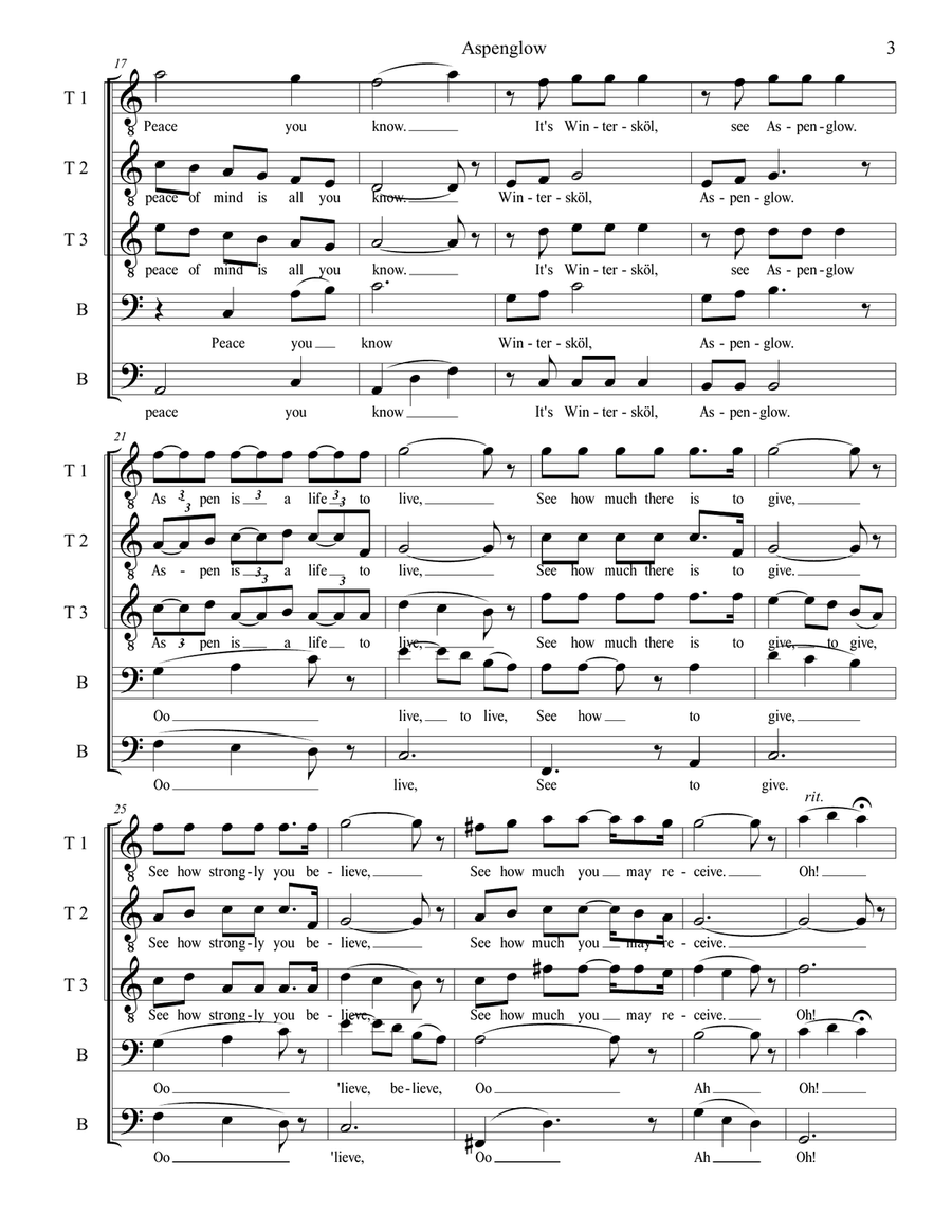 Aspenglow Aspenglow Choir scores gallery preview page 4