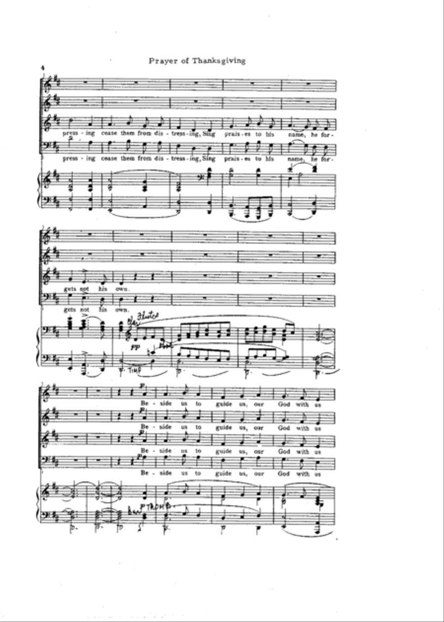 Prayer of Thanksgiving Concert Band scores gallery preview page 4