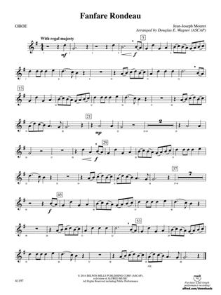 Fanfare Rondeau: Oboe
