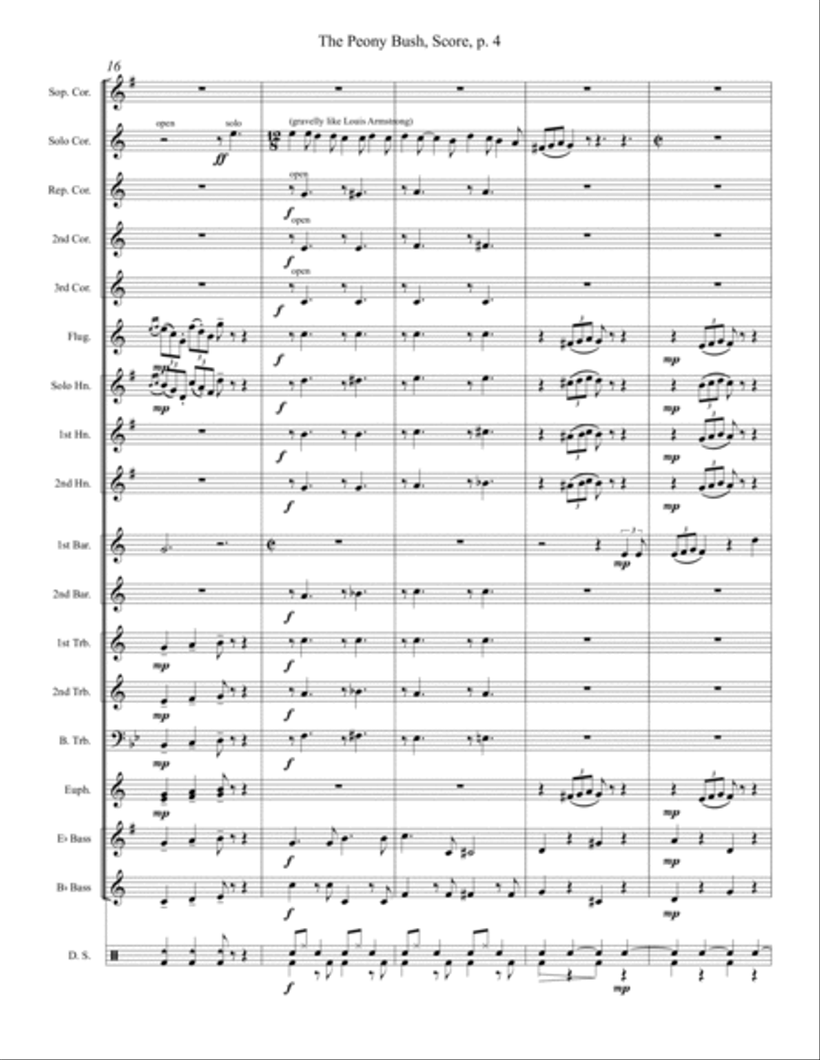 The Peony Bush Brass Band scores gallery preview page 6
