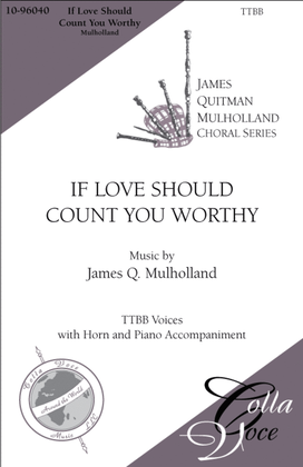 Book cover for If Love Should Count You Worthy