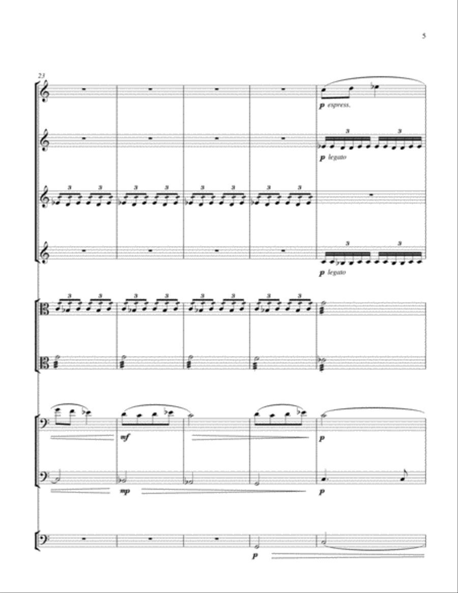 Nonet String Quartet scores gallery preview page 5