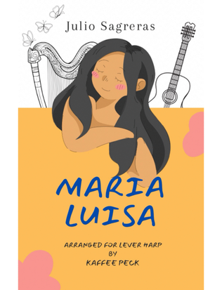 Book cover for Maria Luisa for lever harp