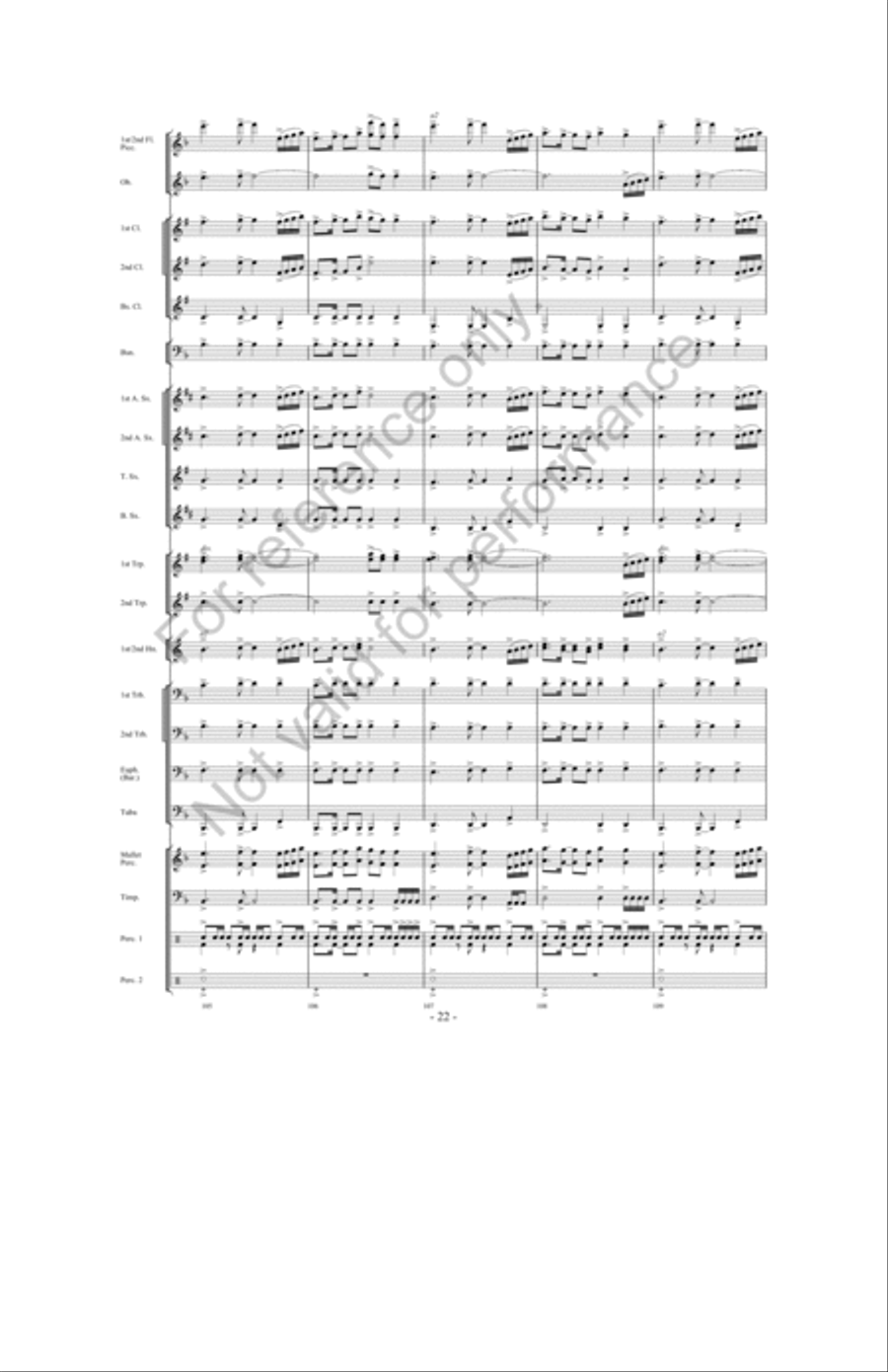 Zeus: King Of The Gods Concert Band scores gallery preview page 21
