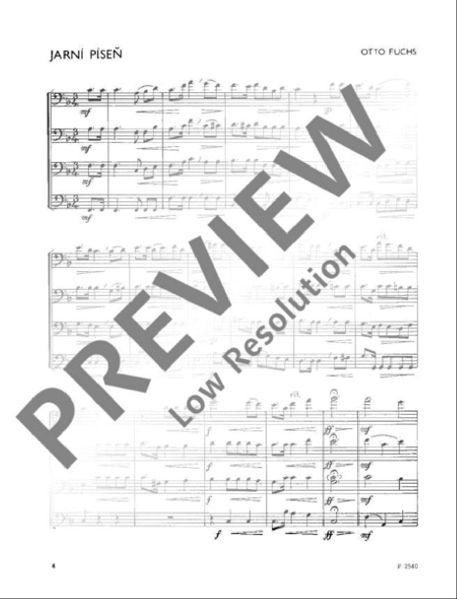 Trombone Quartets Trombone Quartet scores gallery preview page 5