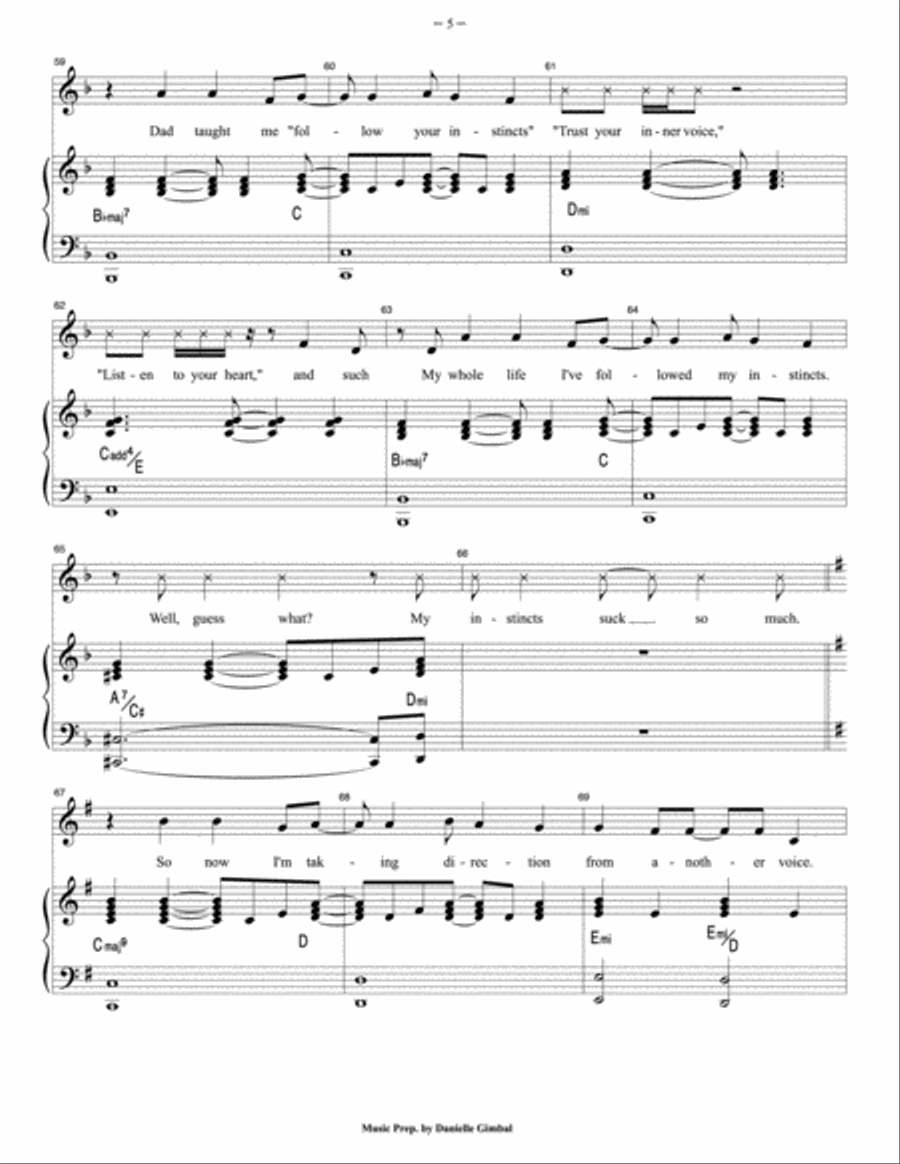 Loser Geek Whatever Piano, Vocal scores gallery preview page 5