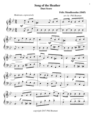 Song of the Heather -Mendelssohn- Oboe/Bassoon duet