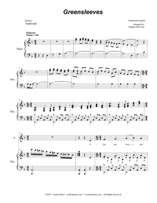Greensleeves (for 2-part choir - (SA)