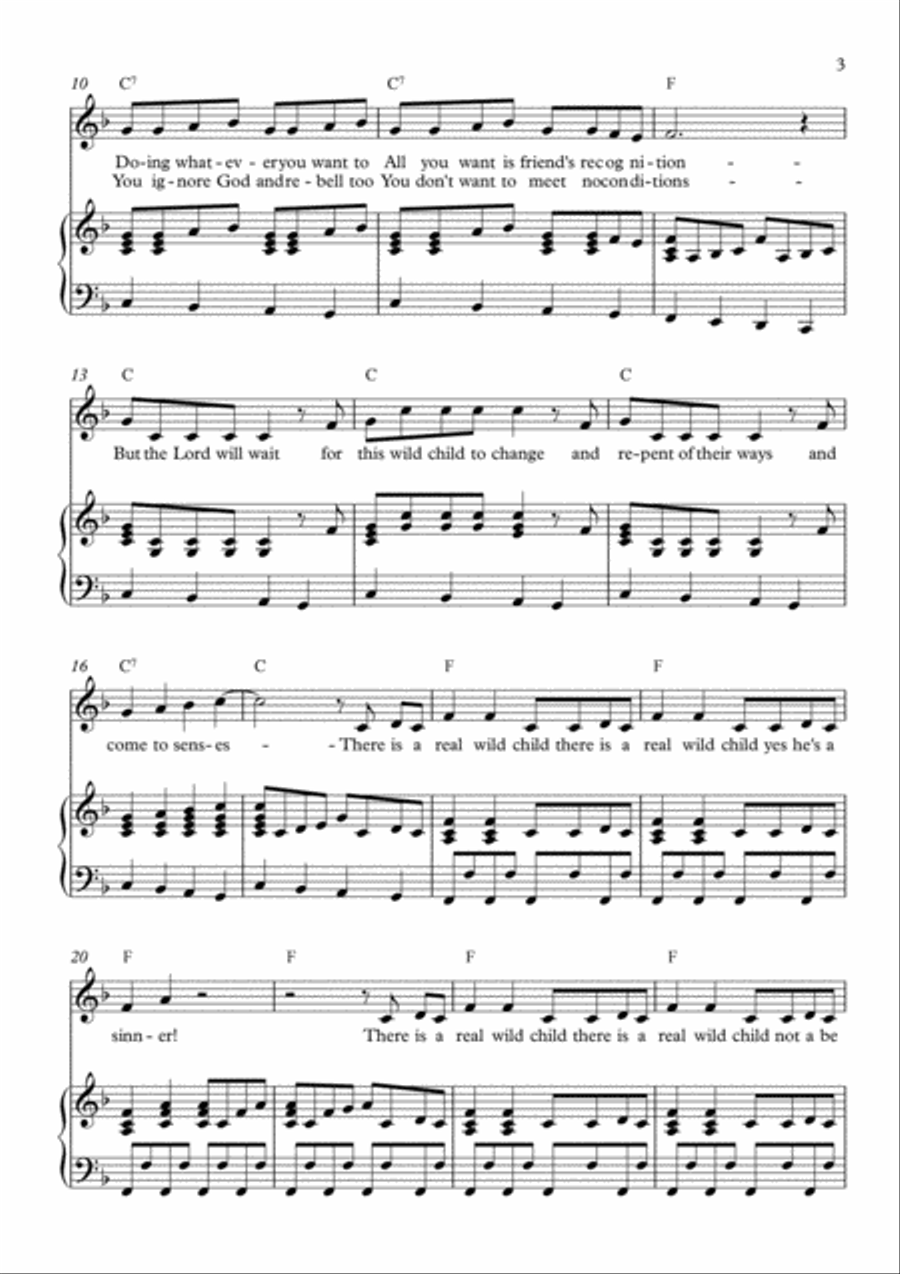 Real Wild Child Real Wild Child Voice scores gallery preview page 3