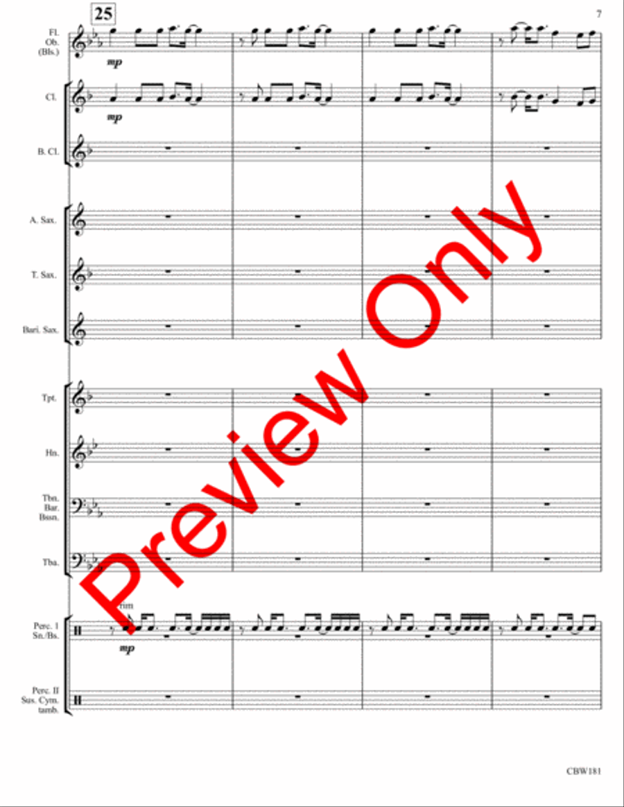Jibba-Jabba Jibba-Jabba Concert Band scores gallery preview page 10