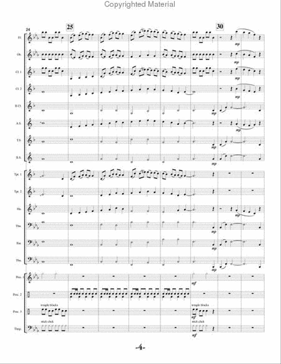 Central Woodlands Concert Band scores gallery preview page 5