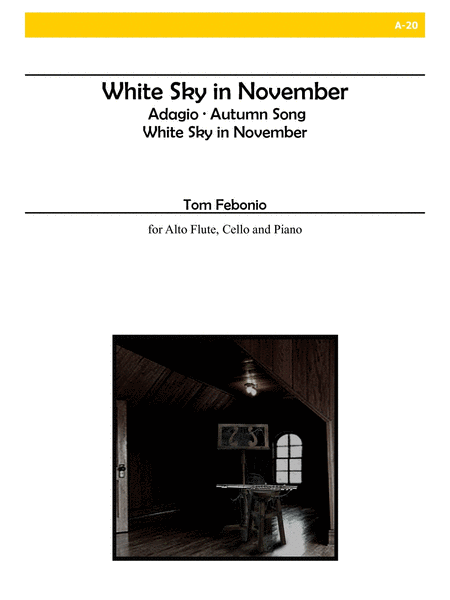 White Sky In November for Alto Flute, Cello and Piano