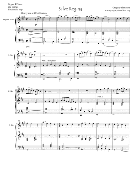 Salve Regina for English Horn and Organ image number null