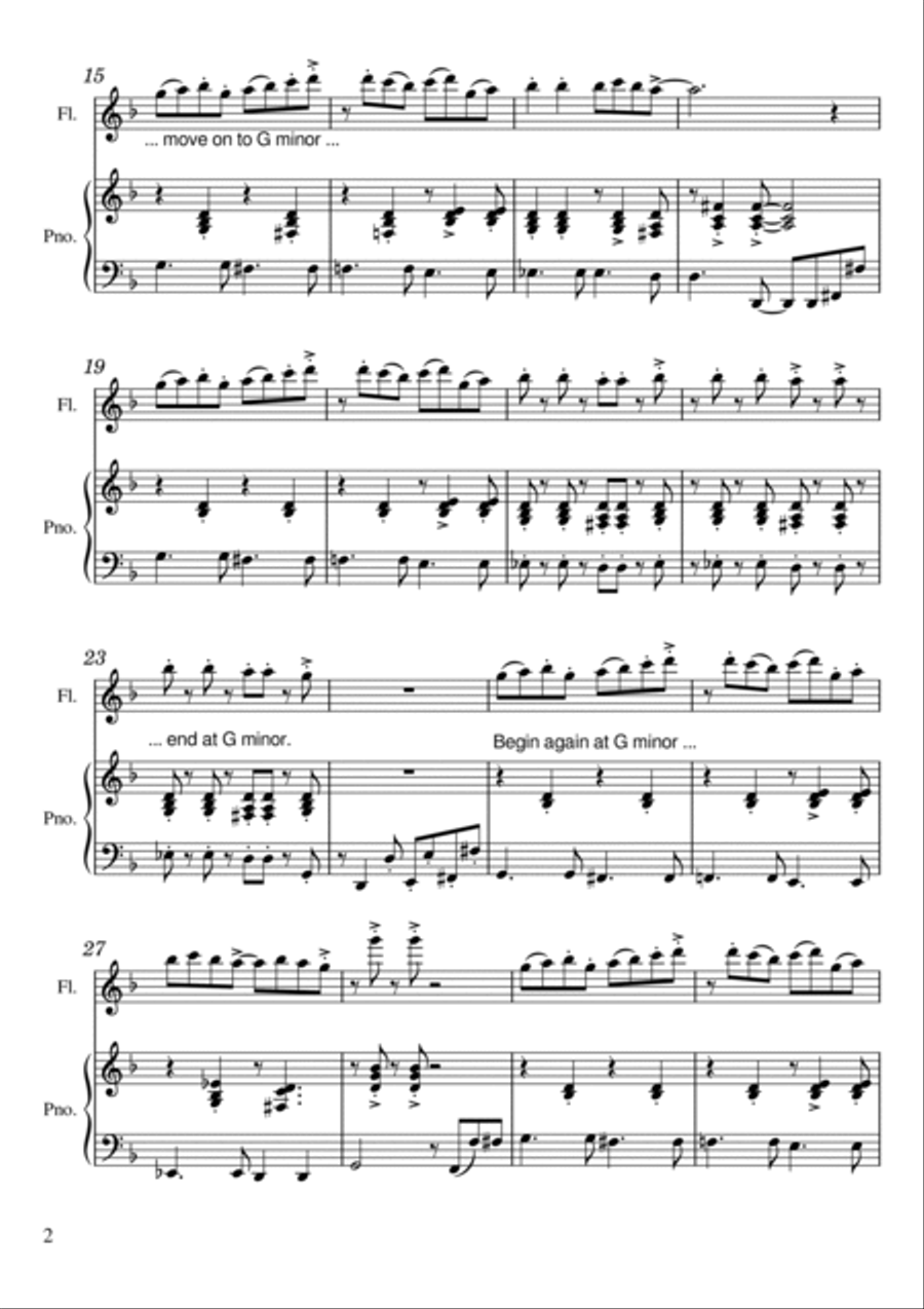 Catch the Late Train Flute Solo scores gallery preview page 2