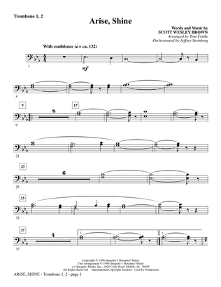 Arise, Shine (arr. Tom Fettke) - Trombone 1 & 2