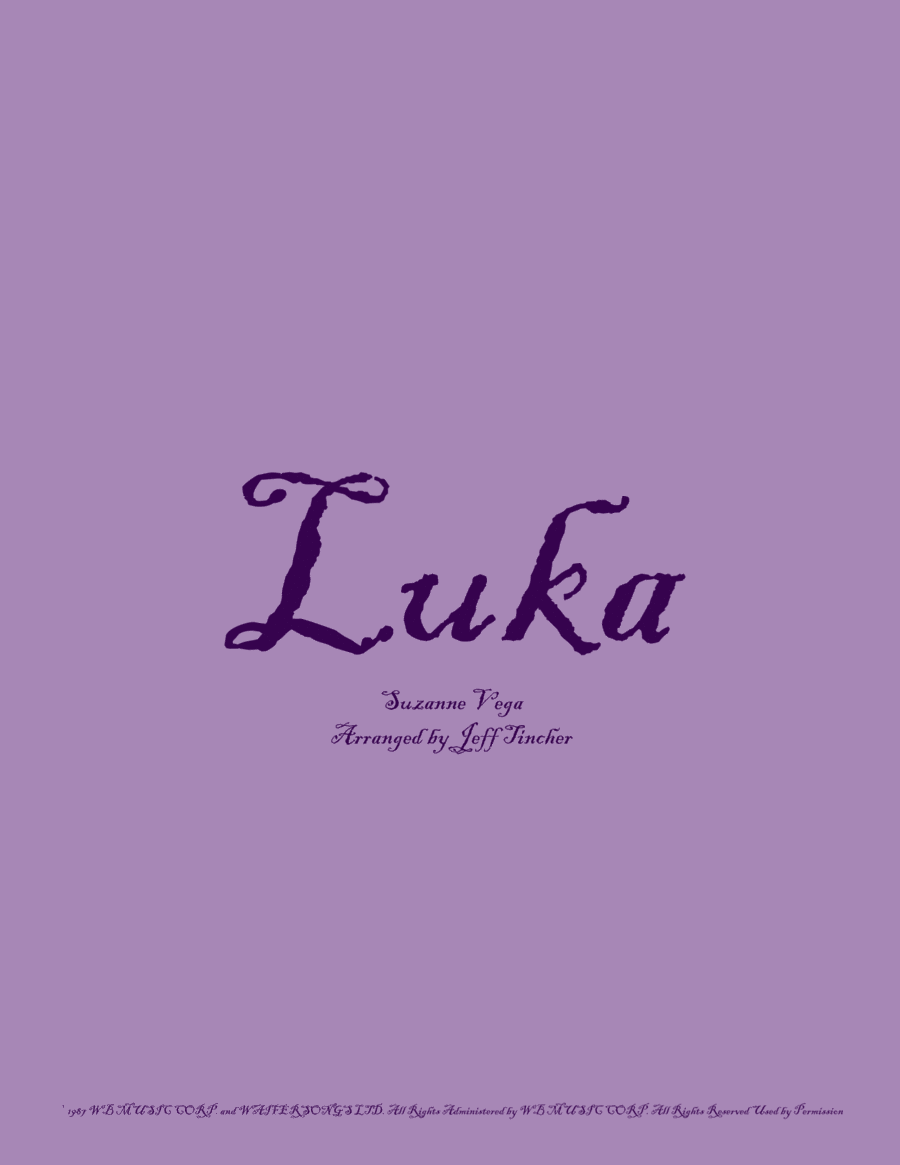 Luka Piano, Vocal, Guitar scores gallery preview page 1