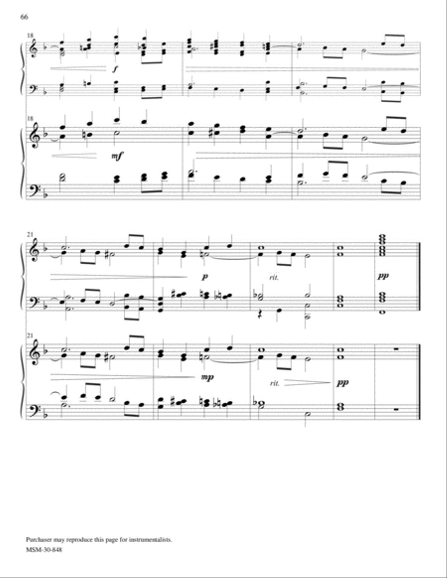 THE LORD BLESS YOU AND KEEP YOU from Let Praises Ring, V3 5-Octaves scores gallery preview page 3