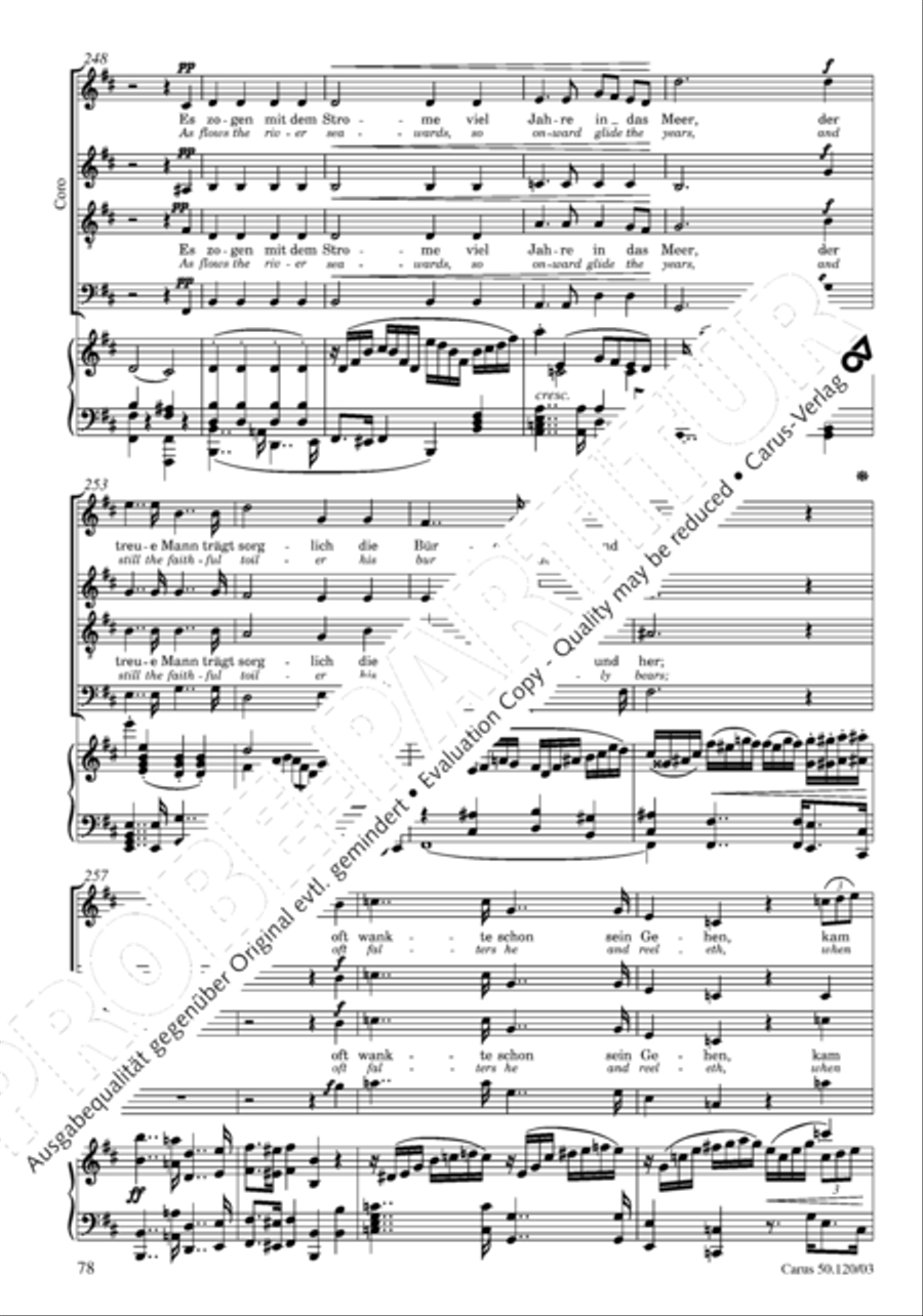 Christoforus + Das Tochterlein des Jairus (Gesamtausgabe, Bd. 9) 4-Part scores gallery preview page 79