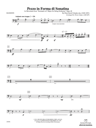 Book cover for Pezzo in forma di Sonatina: Bassoon
