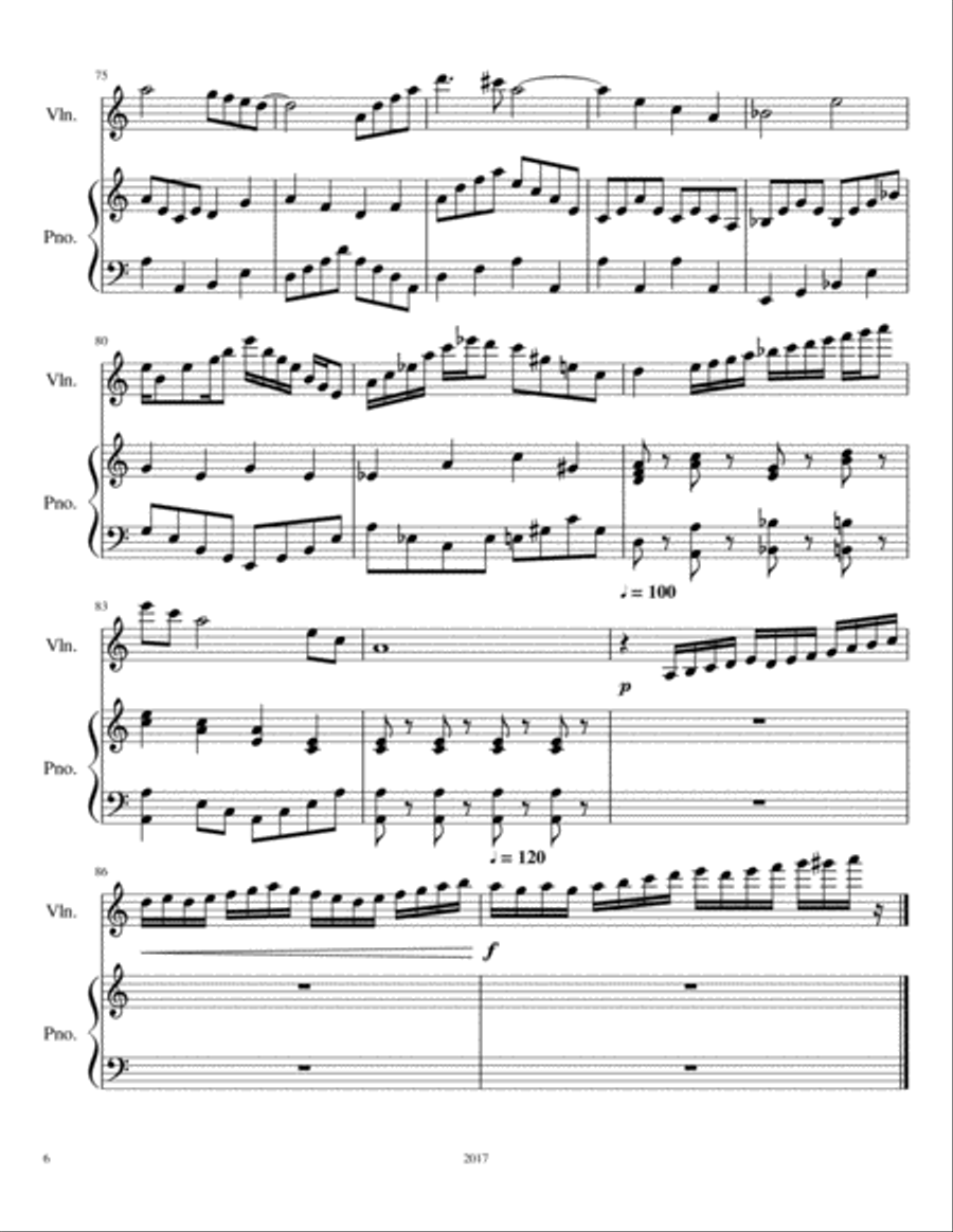 Violin Solo No. 5 Violin Solo scores gallery preview page 6