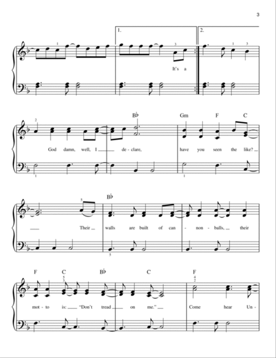 Uncle John's Band Uncle John's Band Easy Piano scores gallery preview page 3