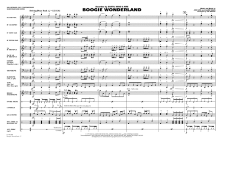 Boogie Wonderland - Full Score