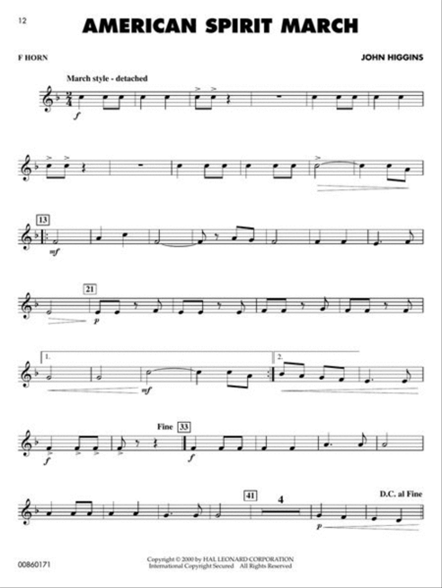 Concert Favorites Vol. 2 – F Horn Concert Band Methods scores gallery preview page 5