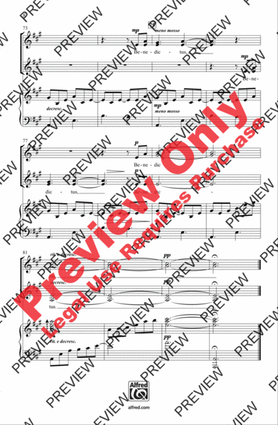 Benedictus Women's Choir scores gallery preview page 8